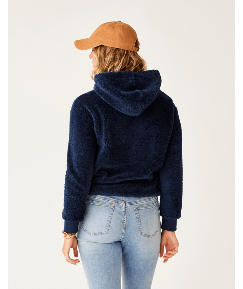 Brie Sherpa Hoodie - 552NAVY