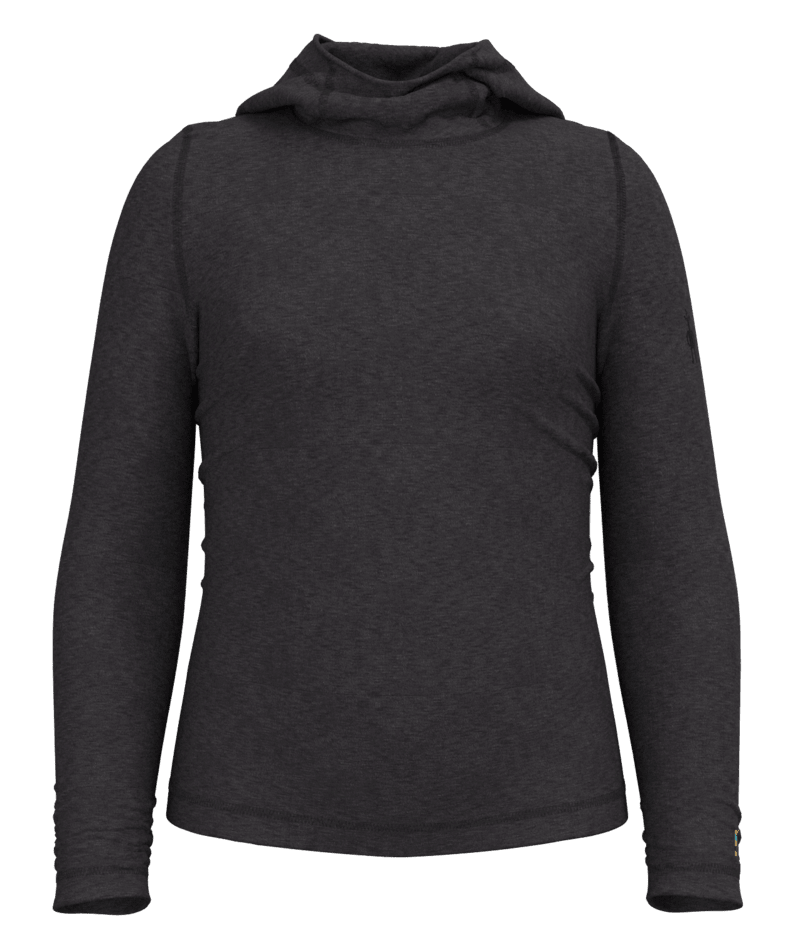 Kids' Classic Thermal Merino Base Layer Hoodie - 010CHARC