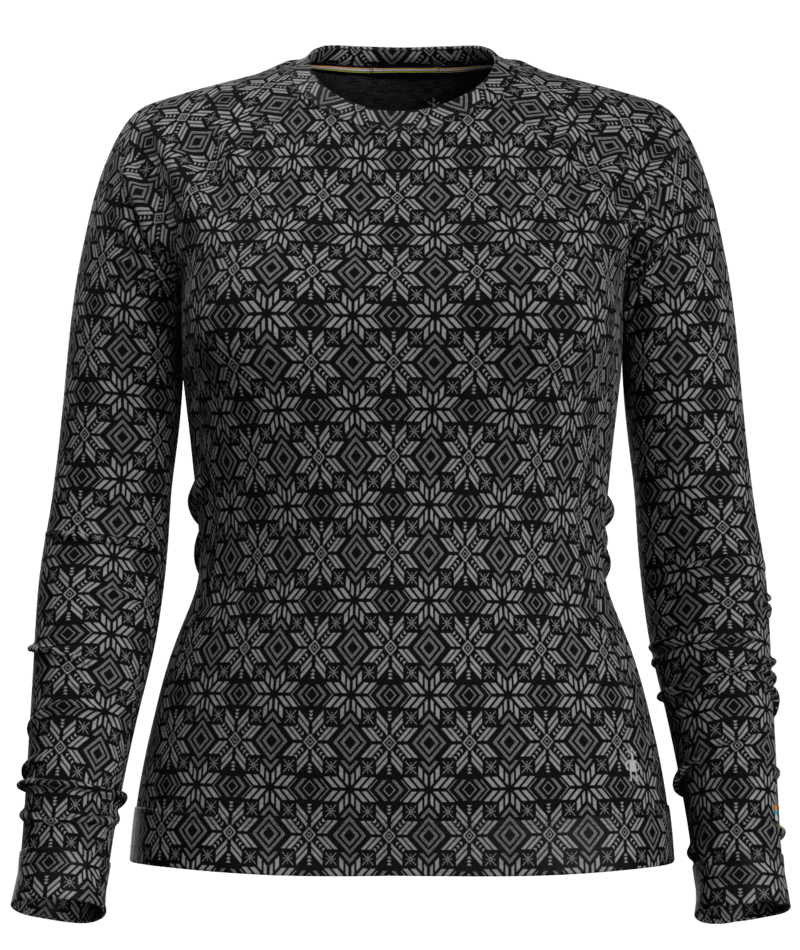 Women's Classic Thermal Merino Base Layer Crew - N86BLACK