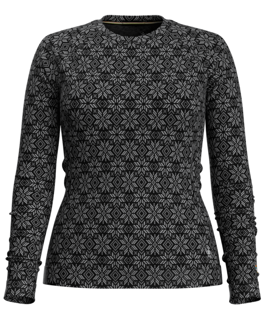 Women's Classic Thermal Merino Base Layer Crew - N86BLACK