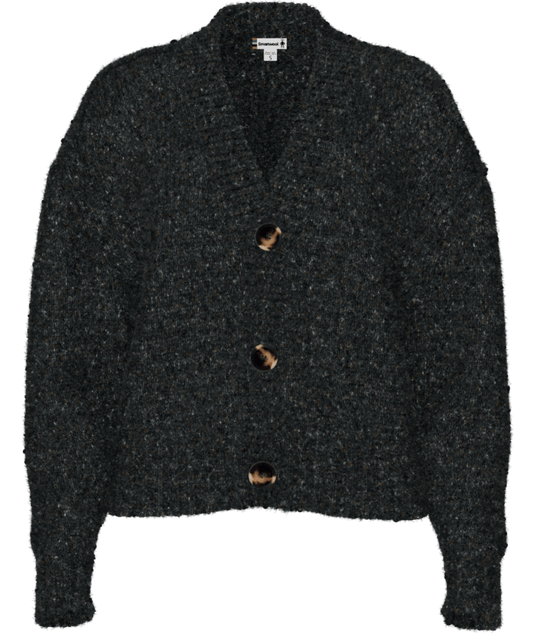 Women's Cozy Lodge Cropped Cardigan Sweater - 010CHARC